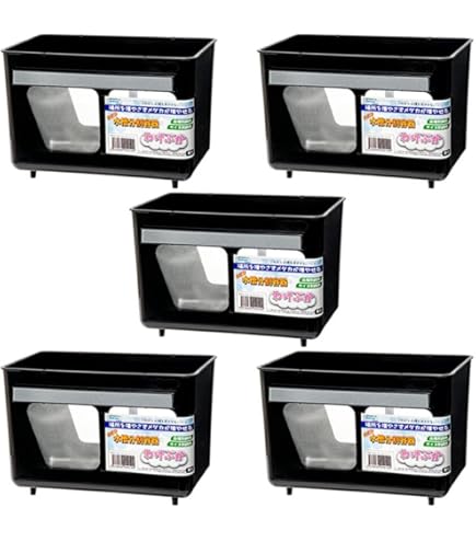 Amazon | ミプラス 水槽分割容器 わけぷか 黒色 | ミプラス